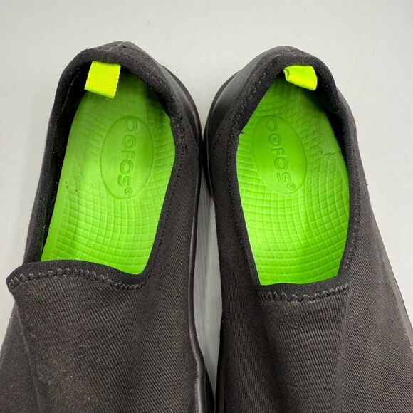 OOFOS Black Slip-On Loafers - Picture 9 of 10